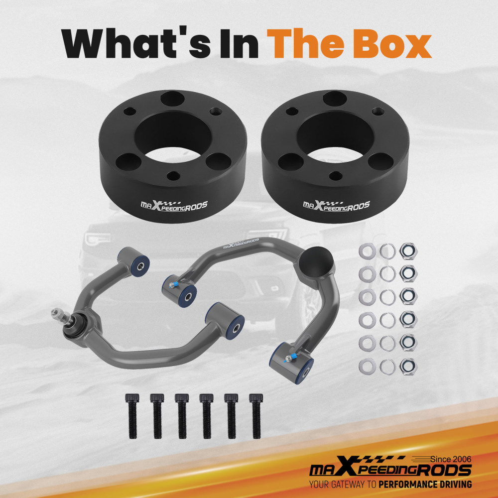 3 inch Front Lift Kit w/ Upper Control Arms compatible for Ford F-150 4WD 2004-2023