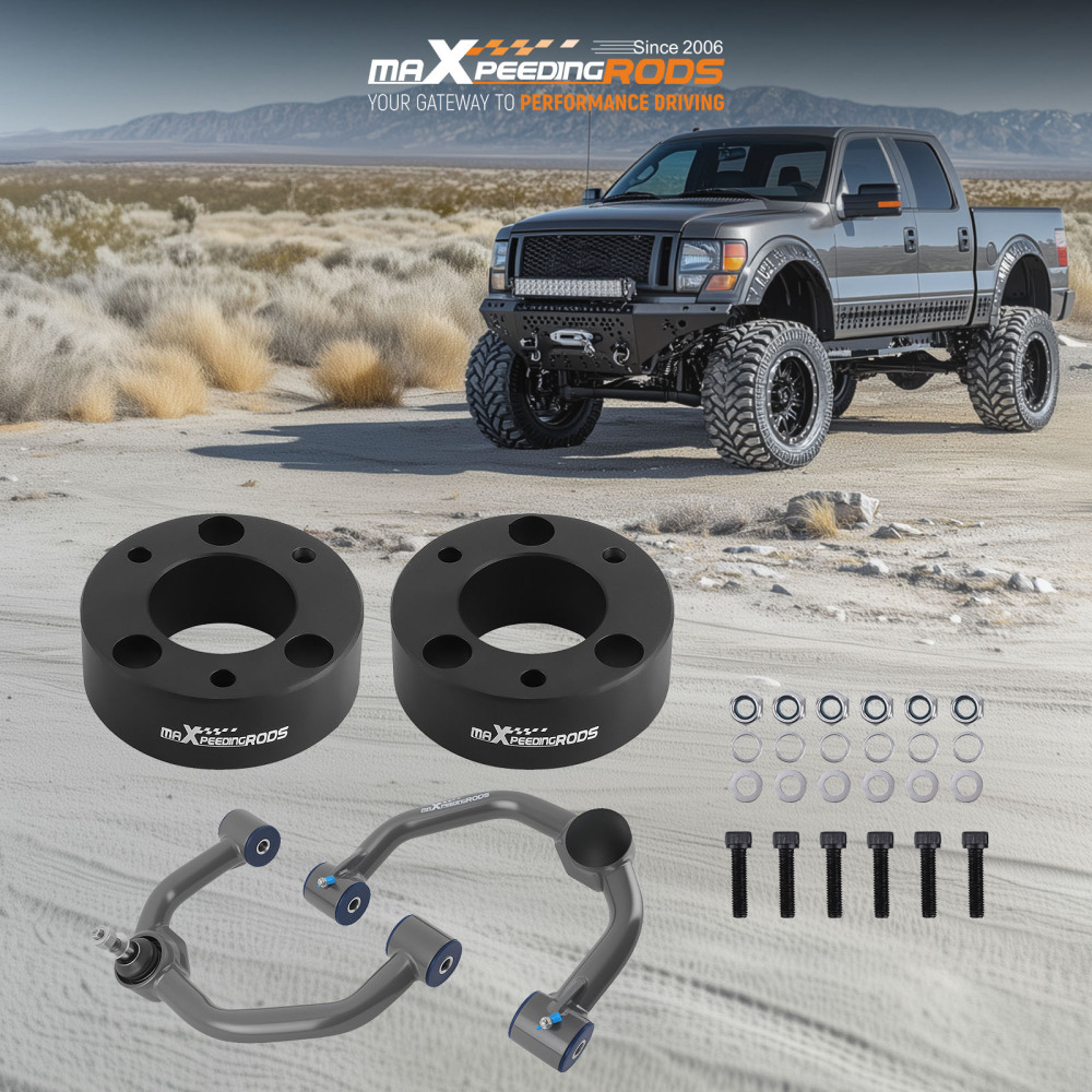 3 inch Front Lift Kit w/ Upper Control Arms compatible for Ford F-150 4WD 2004-2023