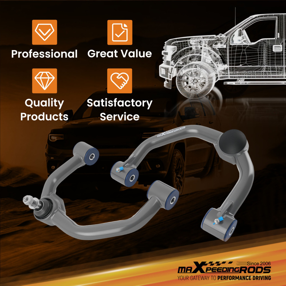 3 inch Front Lift Kit w/ Upper Control Arms compatible for Ford F-150 4WD 2004-2023