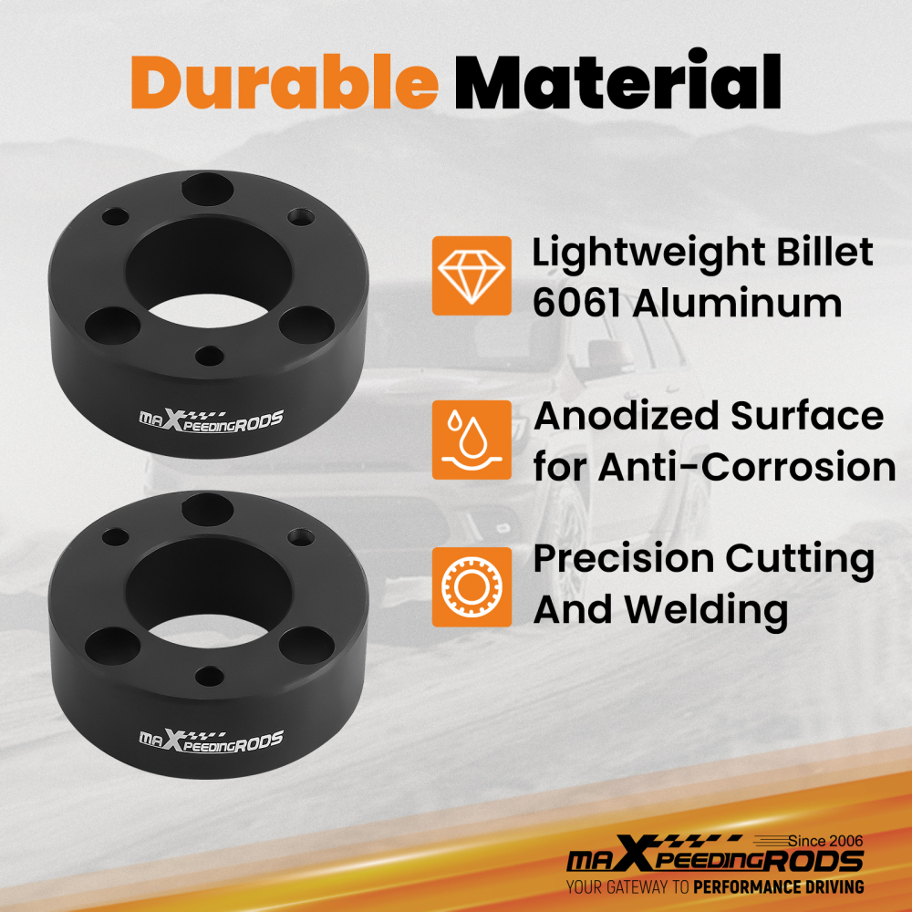 3 inch Front Lift Kit w/ Upper Control Arms compatible for Ford F-150 4WD 2004-2023