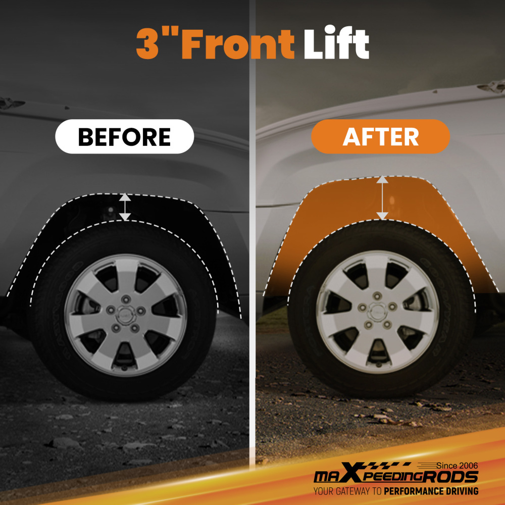 3inch Front Suspension Lift Spacer Kit compatible for Ford F250 F350 4WD 05-24 Super Duty