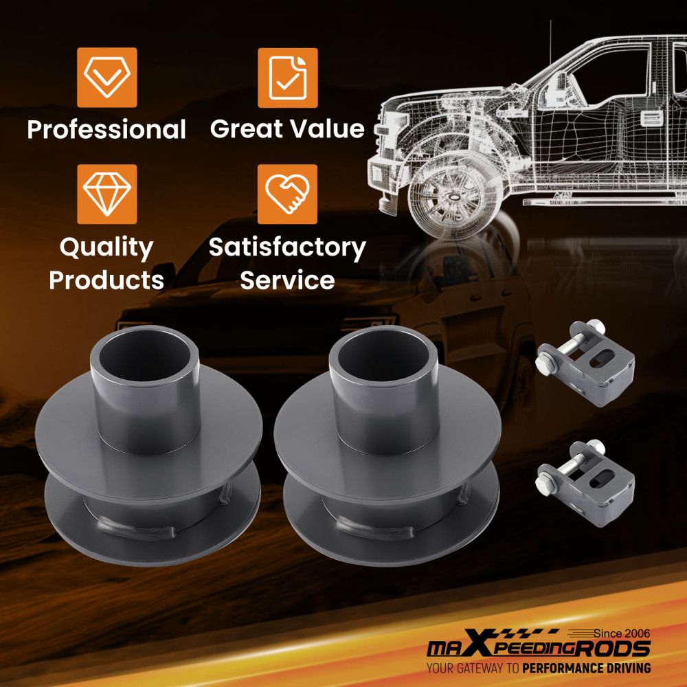 2.5 Front Lift spacer and Shock Extenders Compatible for Ford F-250 05-23