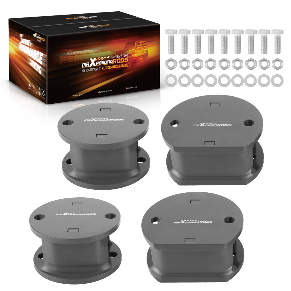 2 Front 2 Rear Lift Kit Spring Spacer compatible for Land Rover Discovery 2 1998–2004