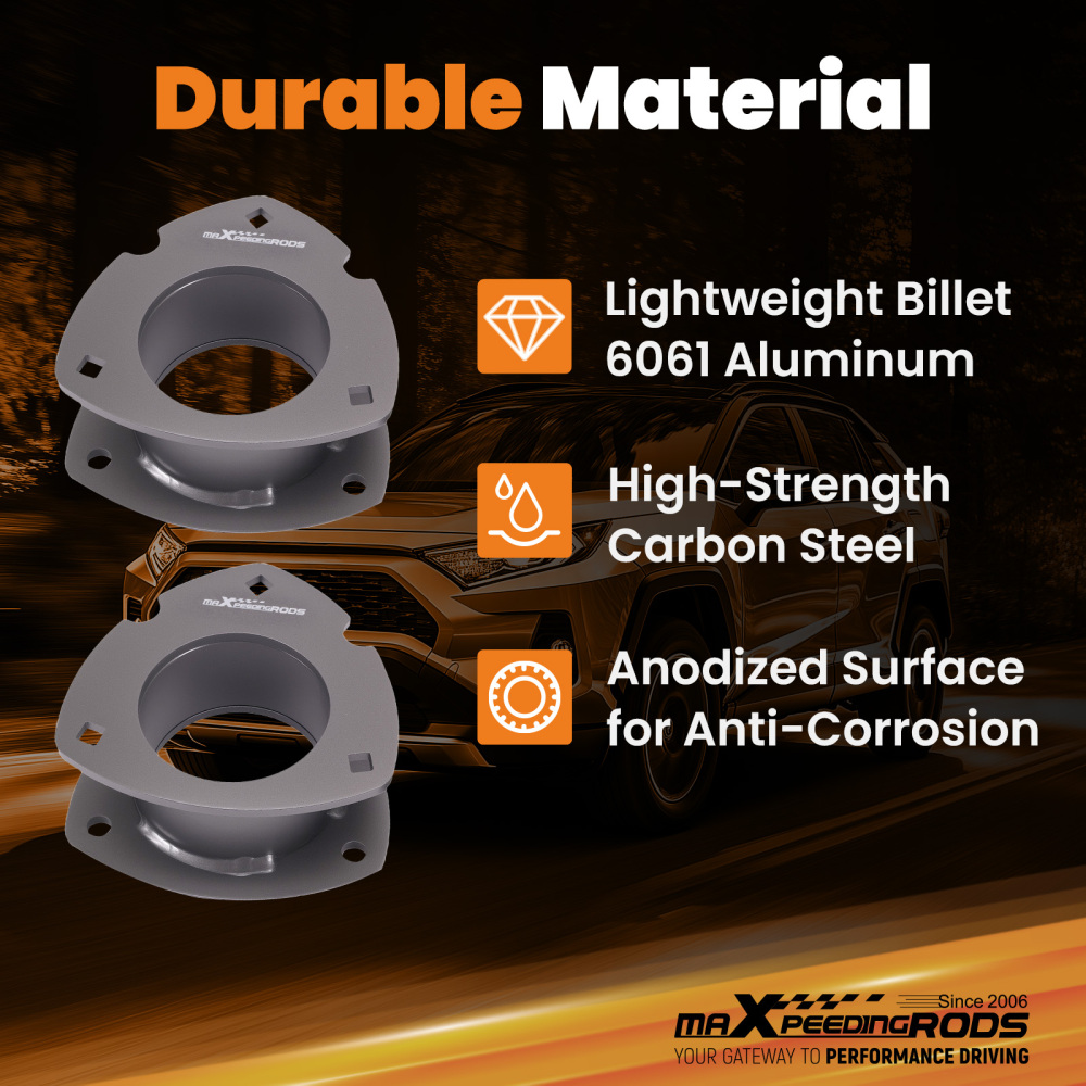 2.5 Front 1.5 Rear Lift Kit Strut Spacer compatible for Toyota RAV4 2WD 4WD 2019-2024