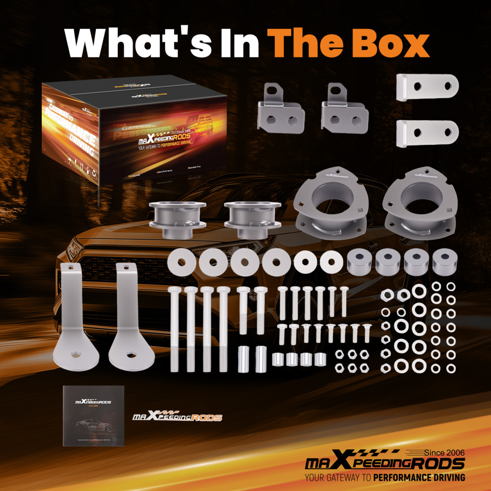 2.5 Front 1.5 Rear Lift Kit Strut Spacer compatible for Toyota RAV4 2WD 4WD 2019-2024