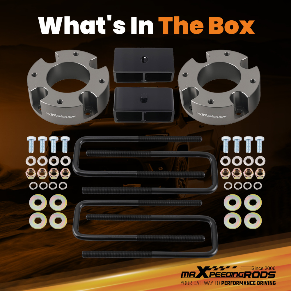 Heavy Duty Lift Kit 3 Front 2 Rear compatible for Toyota Tundra 2007-2021 with Hardware