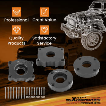 40mm Lift Spacer Lift kit compatible for Volkswagen TOUAREG 2003-2010 Polyurethane