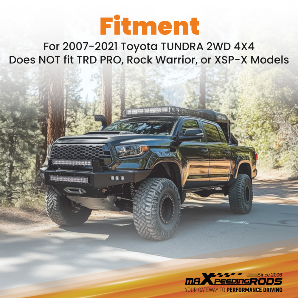 3 Front 3 Rear Lift Kit forToyota compatible for Tundra 2007-2021 Diff Drop