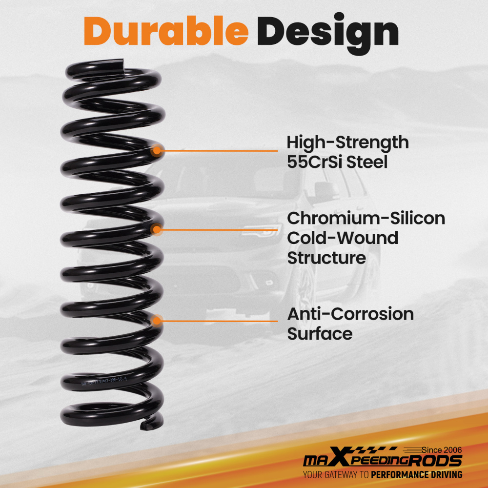 Front Coil Spring Kit compatible for Toyota 4Runner Tacoma FJ Cruiser Lift 1-3 03-2023