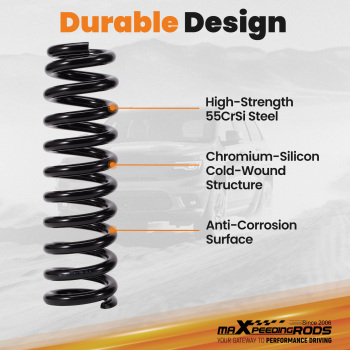 Front Coil Spring Kit compatible for Toyota 4Runner Tacoma FJ Cruiser Lift 1-3 03-2023