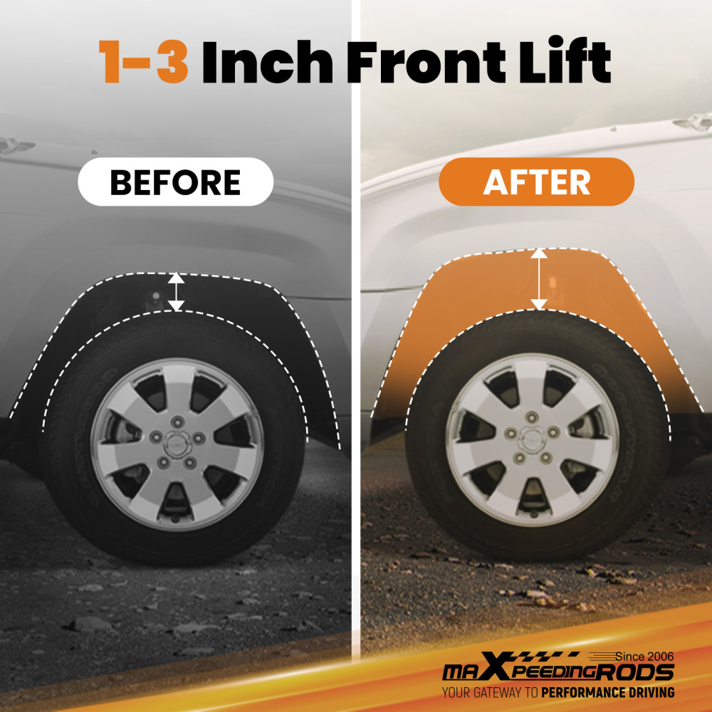 Front Coil Spring Kit compatible for Toyota 4Runner Tacoma FJ Cruiser Lift 1-3 03-2023