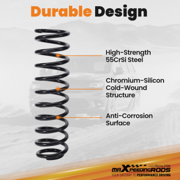 2.5inch Front Coil Springs compatible for Jeep Wrangler JK 2007-2018 Lift kit Pair