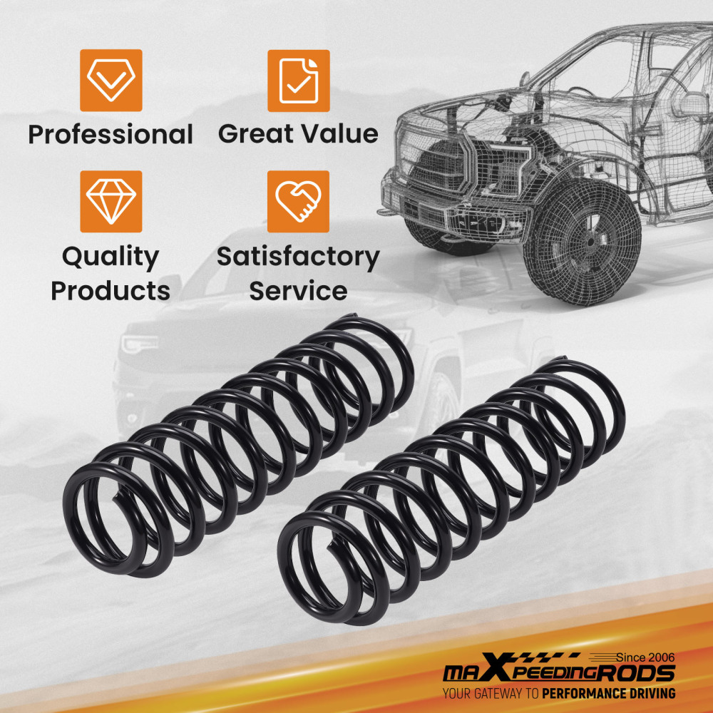 2.5inch Front Coil Springs compatible for Jeep Wrangler JK 2007-2018 Lift kit Pair