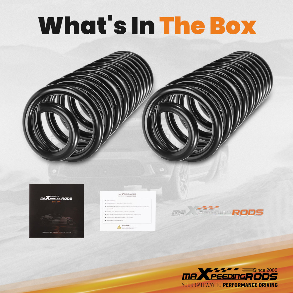 2Rear Heavy Duty Coil Spring compatible for Dodge Ram 1500 2WD/4WD 2009-2018 Lift Kit