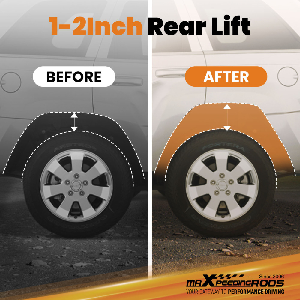 2Rear Heavy Duty Coil Spring compatible for Dodge Ram 1500 2WD/4WD 2009-2018 Lift Kit