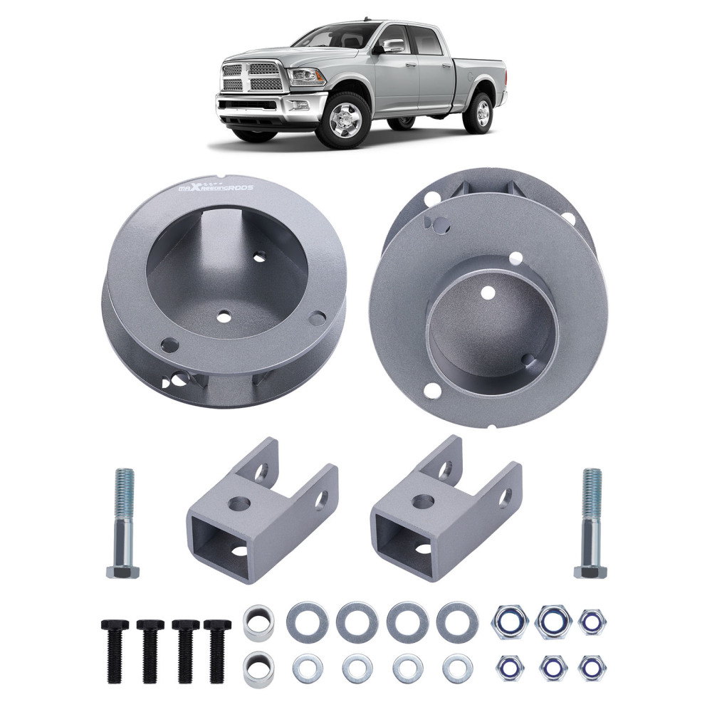 2.5 Front Leveling Lift Kit compatible for Dodge Ram 2500 3500 4WD 2013-23 Carbon Steel