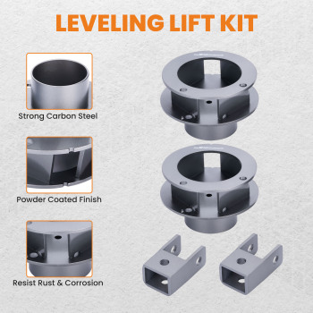 2.5 Front Leveling Lift Kit compatible for Dodge Ram 2500 3500 4WD 2013-23 Carbon Steel