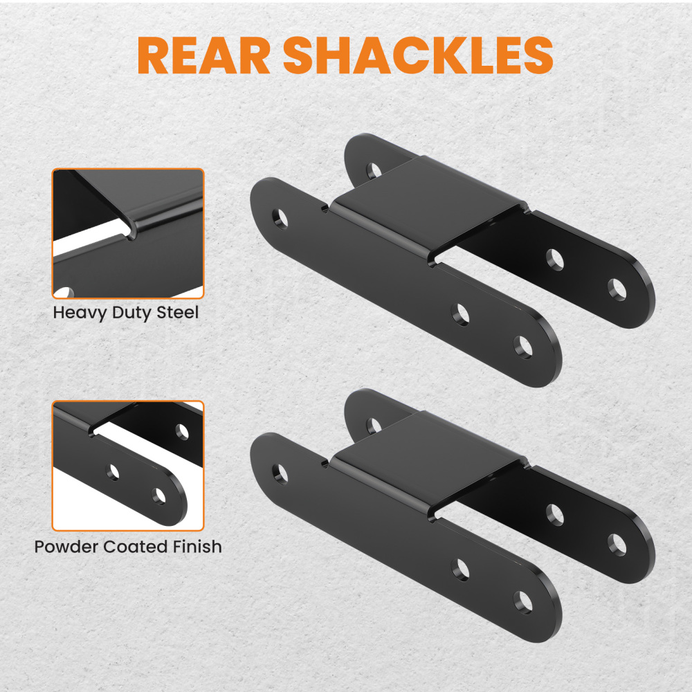 23 Rear Shackles Leveling Lift Kit compatible for Chevy S10 compatible for GMC Sonoma S15 1982-05