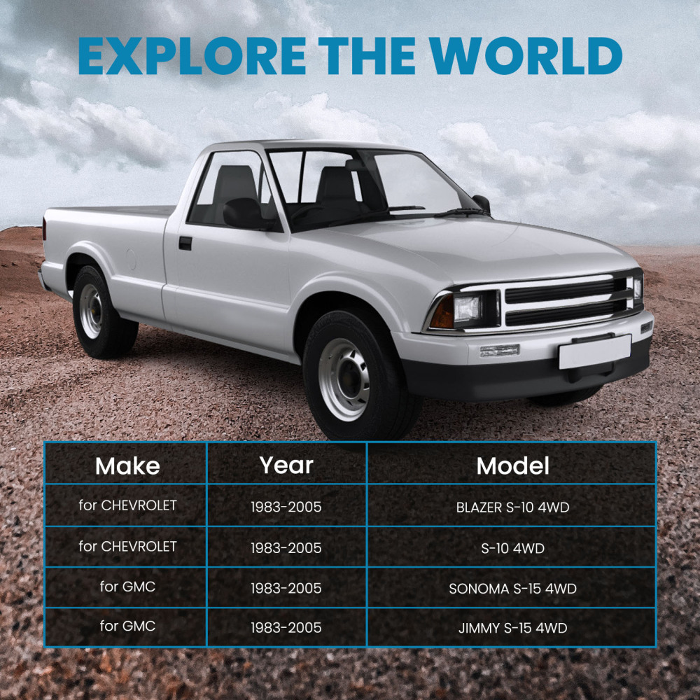 1-3 Front Leveling Lift Kit Torsion Keys compatible for Chevy S10 Blazer compatible for GMC S15