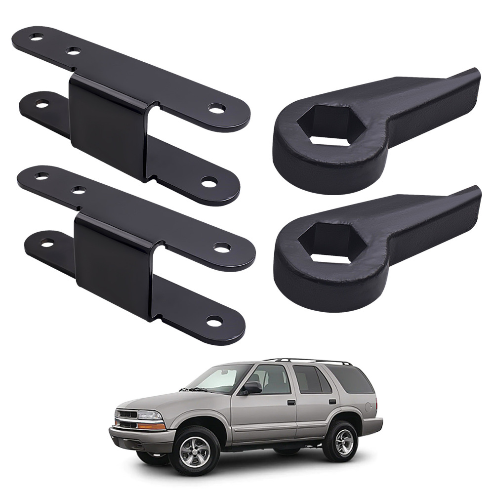 Lift Kit 3 Torsion Keys Rear Shackles compatible for Chevy S10 Blazer 1982 -04 