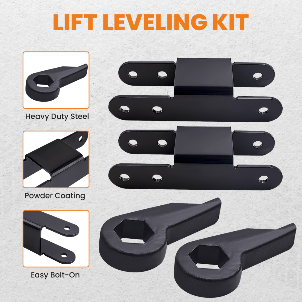 Lift Kit 3 Torsion Keys Rear Shackles compatible for Chevy S10 Blazer 1982 -04 
