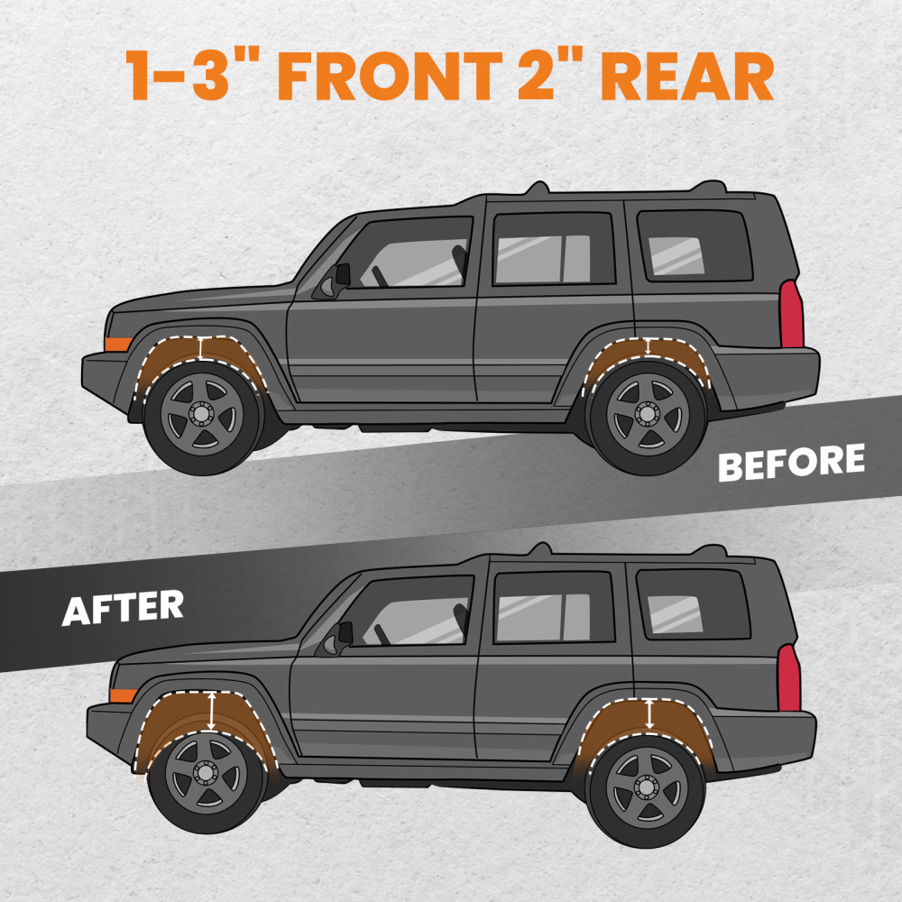 Lift Kit 3 Torsion Keys Rear Shackles compatible for Chevy S10 Blazer 1982 -04 