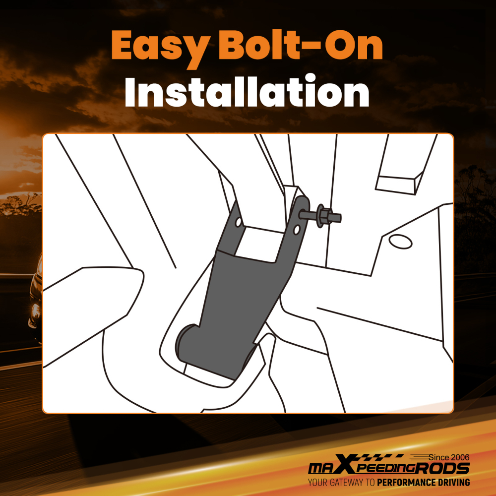 1 Inch Lift Rear Shackle compatible for Isuzu D-Max compatible for Holden Rodeo 07-11 Tensile 2x