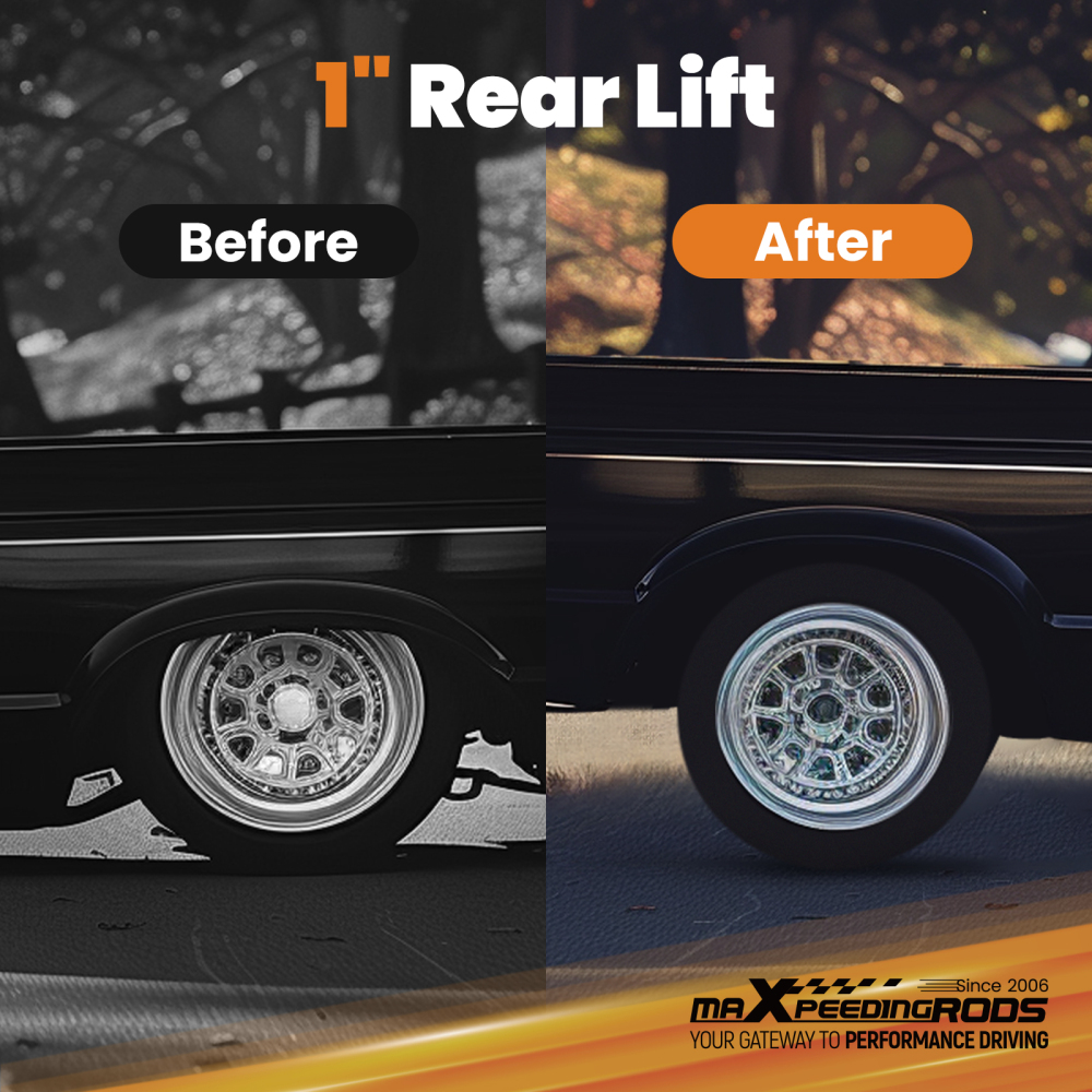 1 Inch Lift Rear Shackle compatible for Isuzu D-Max compatible for Holden Rodeo 07-11 Tensile 2x