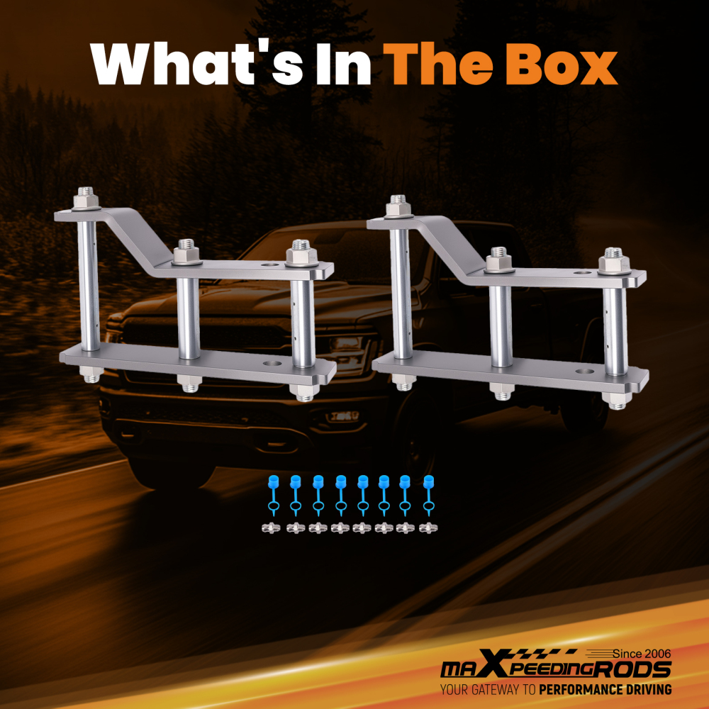 2 Lift Shackle Rear compatible for Isuzu D-Max RG01 2021+ High Tensile Strength Steel