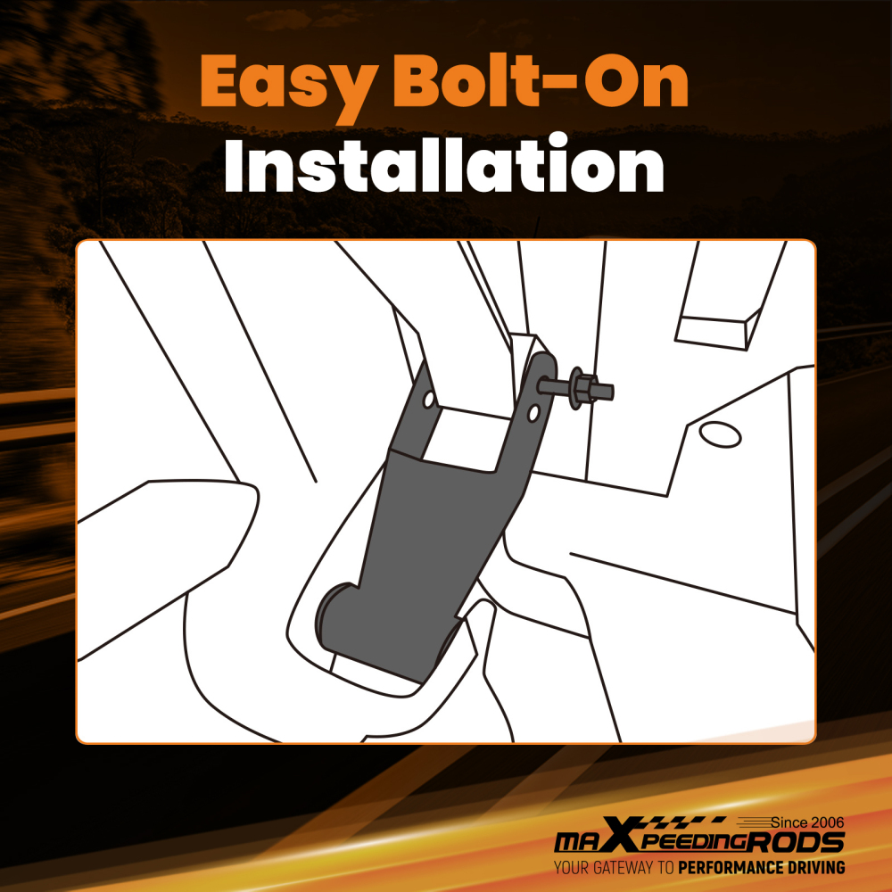 2 Lift Shackle Rear compatible for Isuzu D-Max RG01 2021+ High Tensile Strength Steel