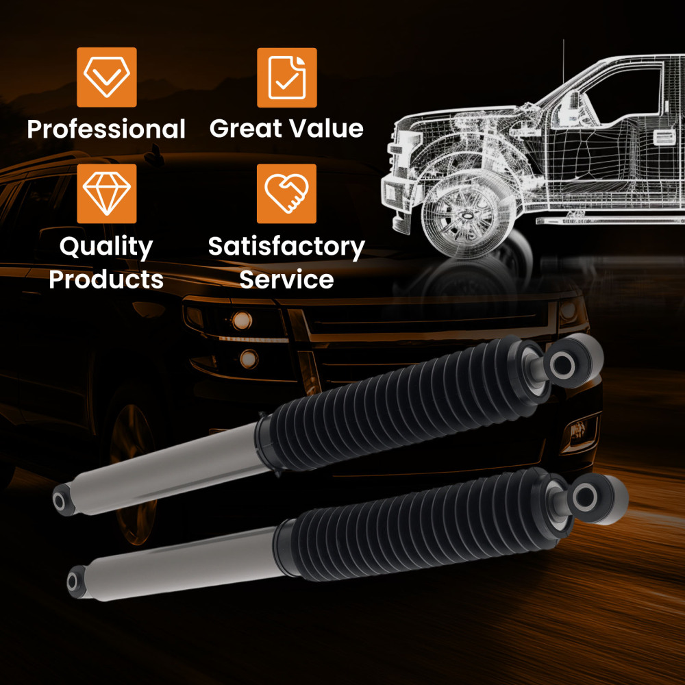 Carbon Steel Rear Shock compatible for Chevy Tahoe GMC Yukon 2000-2020 3-4.5 Lift Kit