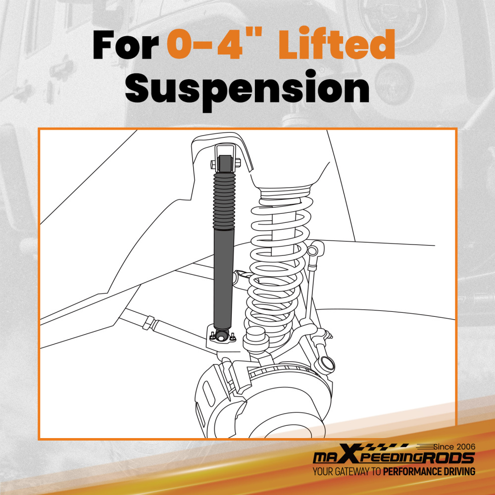 Rear Lift Shock Absorbers compatible for Chevy Silverado GMC Sierra 1500 2WD 4WD 2007-2022