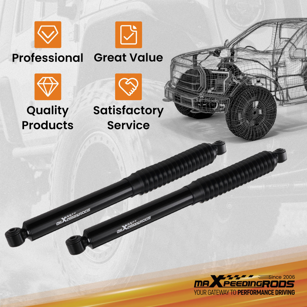 Rear Lift Shock Absorbers compatible for Chevy Silverado GMC Sierra 1500 2WD 4WD 2007-2022