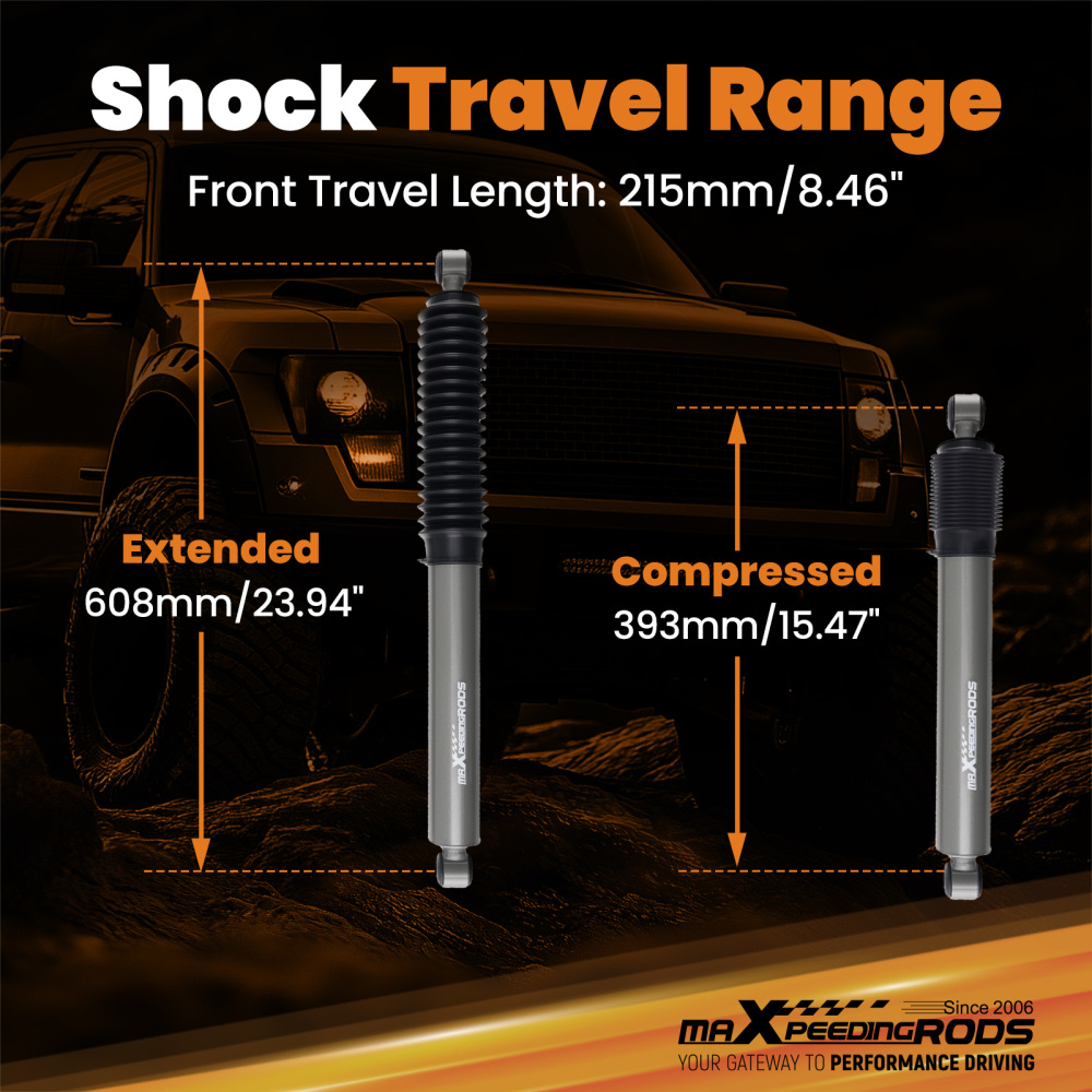 Front Lift Kit compatible for Chevy Tahoe GMC Yukon 4WD 1995-1999 4-7.5 Shock Absorber