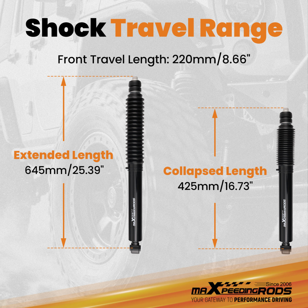 Lift G1 Shock Front 0-1.5 compatible for Ford F-250/F-350 Super Duty 4WD 2005-2026