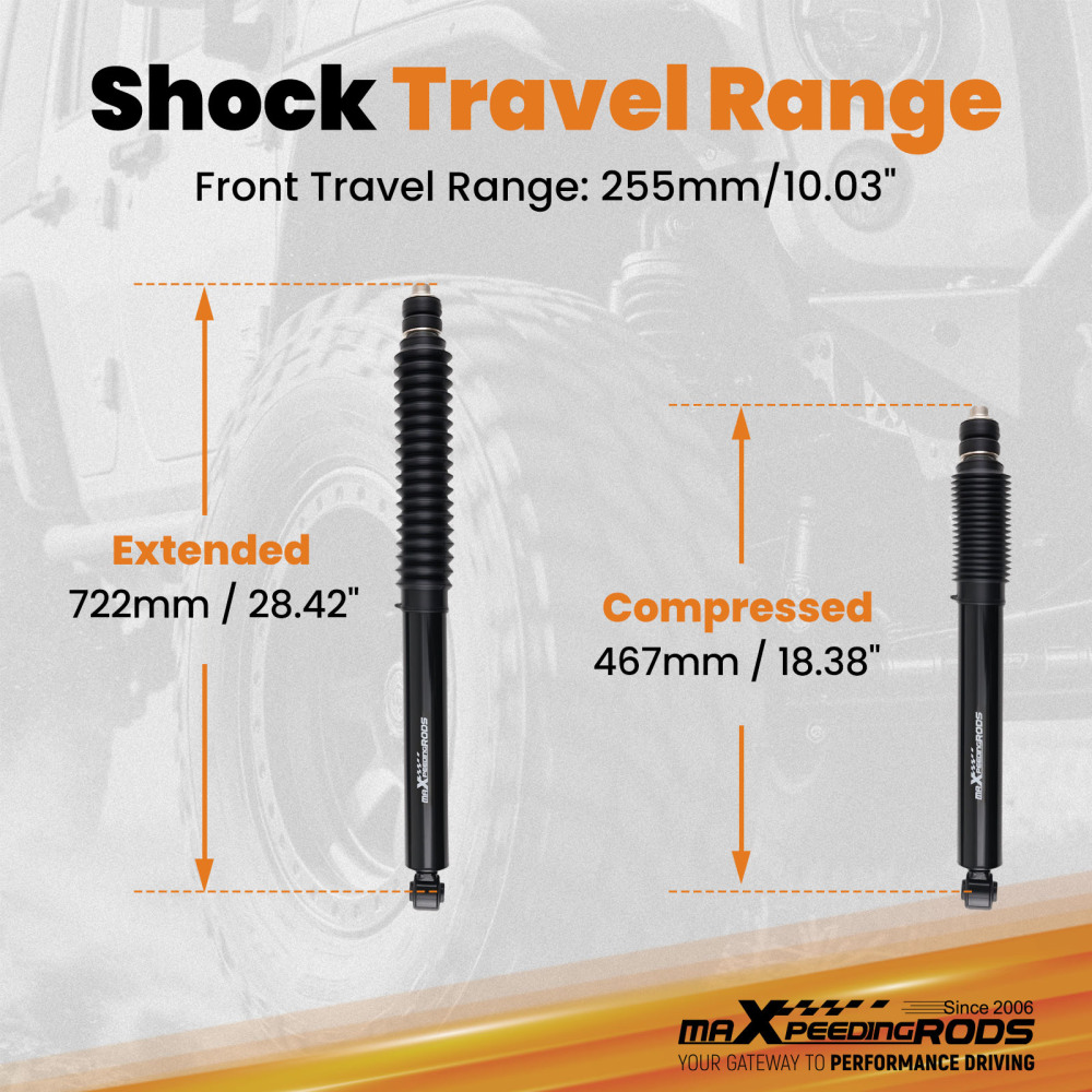 Lift G1 Shock Front 2-4.5 compatible for Ford F-250/F-350 Super Duty 4WD 2005-2023