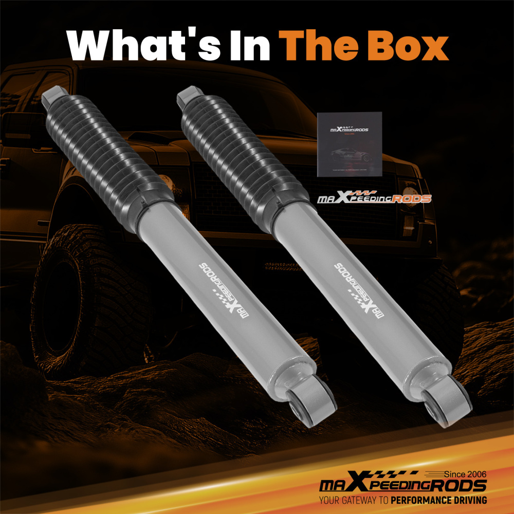 2x Front Gas Shock compatible for Ford F-250/F-350 1980-1997 2WD 4WD 0-2 Lift Kit
