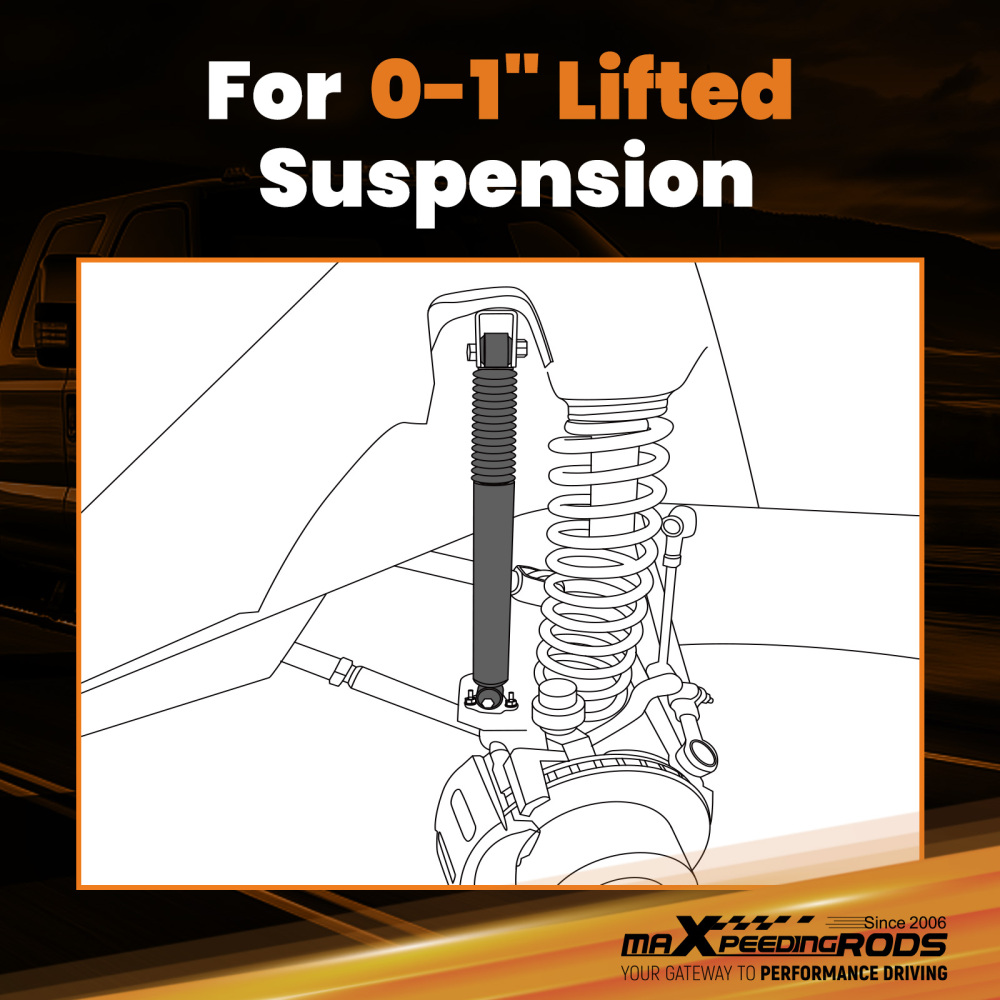 Front Nitrogen Lift Shock compatible for Ford F-250/F-350 1999-2004 4WD Pair 0-1