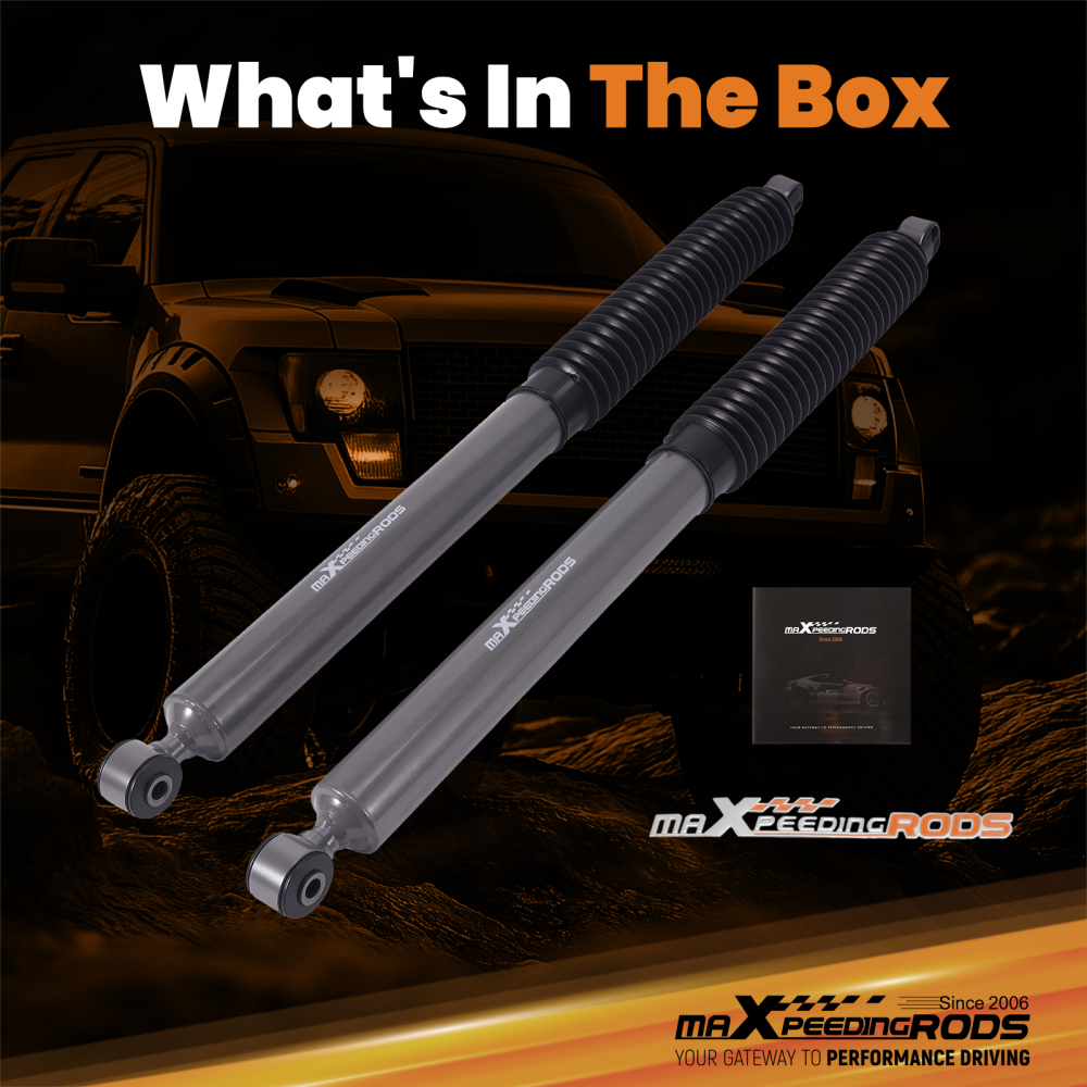 Front 7-8 Lift Shock Absorber compatible for Ford F-250 F-350 1999-2004 4WD Steel