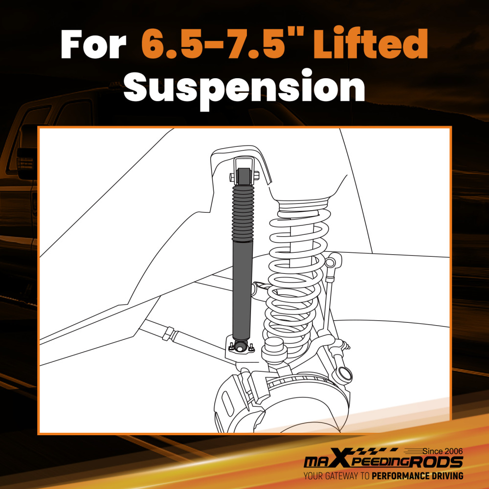 2x Front Lift Shock compatible for Ford F-250 F-350 Super Duty 1999-2004 4WD 6.5-7.5