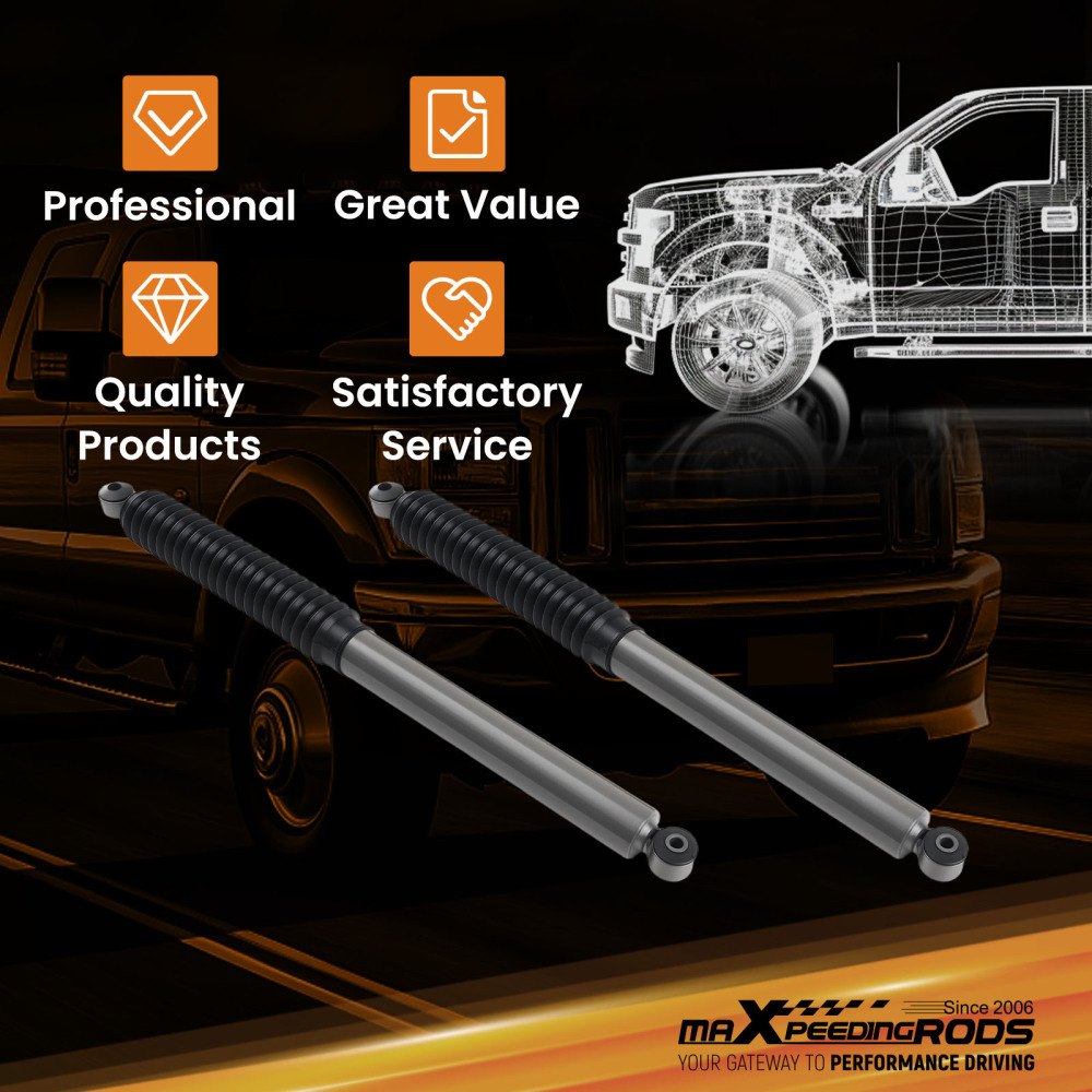 2x Front Lift Shock compatible for Ford F-250 F-350 Super Duty 1999-2004 4WD 6.5-7.5