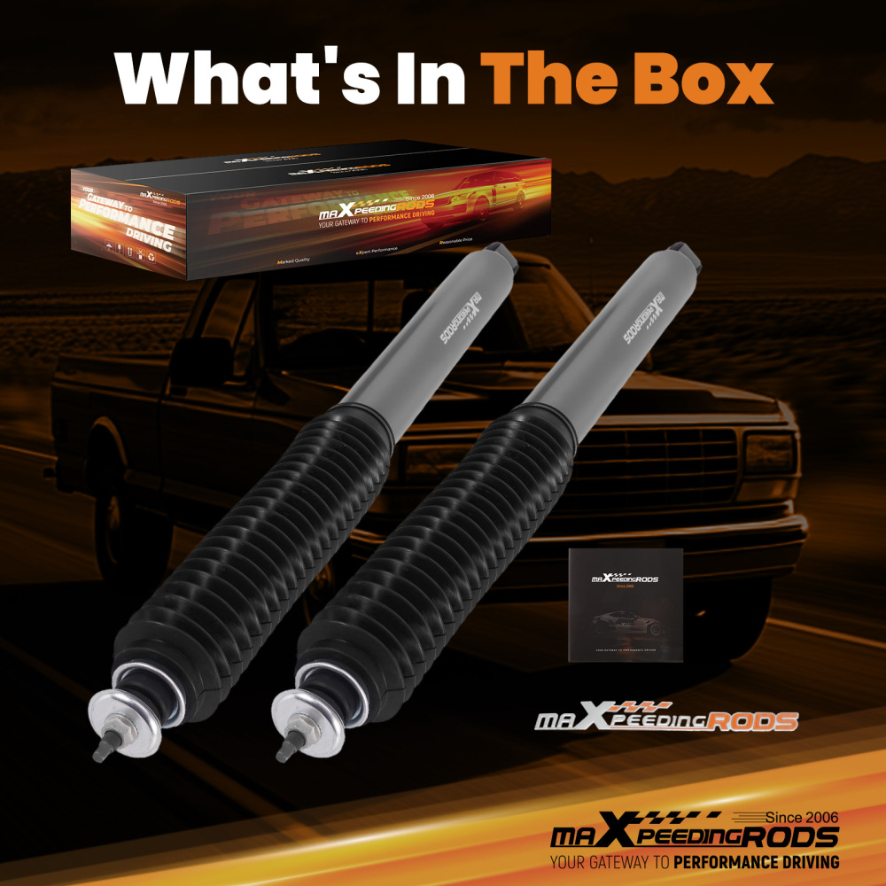 Heavy Duty Rear Lift Shocks compatible for Ford F-150 compatible for Lightning RWD 99-03 2.5-4.5