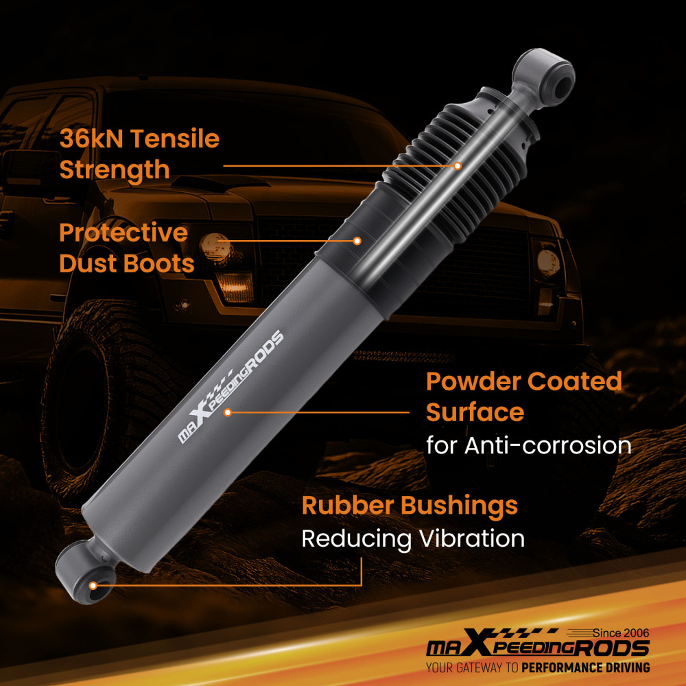 Front + Rear 2 Lift Foam Cell Shock Absorbers compatible for Holden Rodeo R7 R9 RA 96-2008