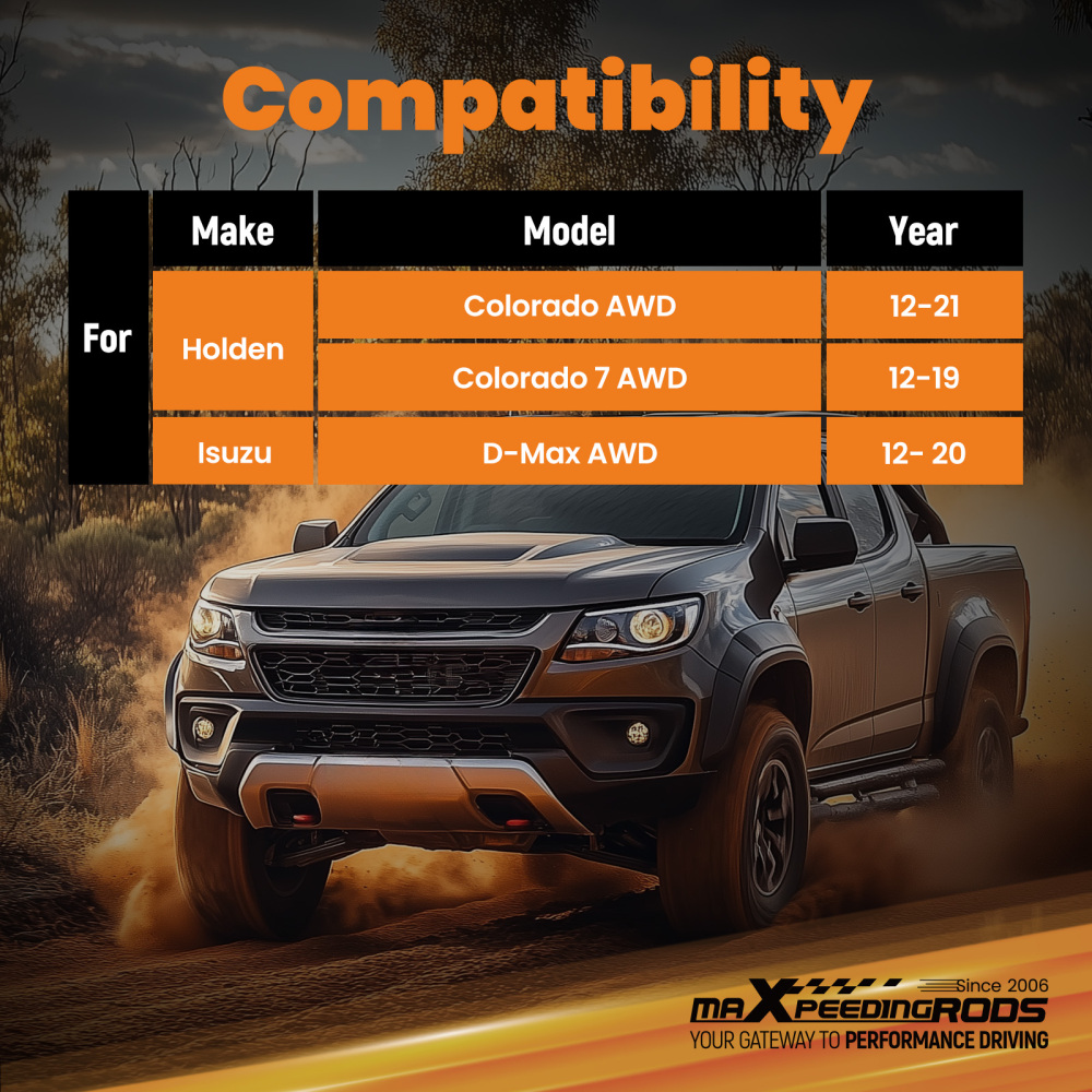 Front 1 2 Lift Shock compatible for Holden Colorado 7 AWD 2012-2019 18mm Rod