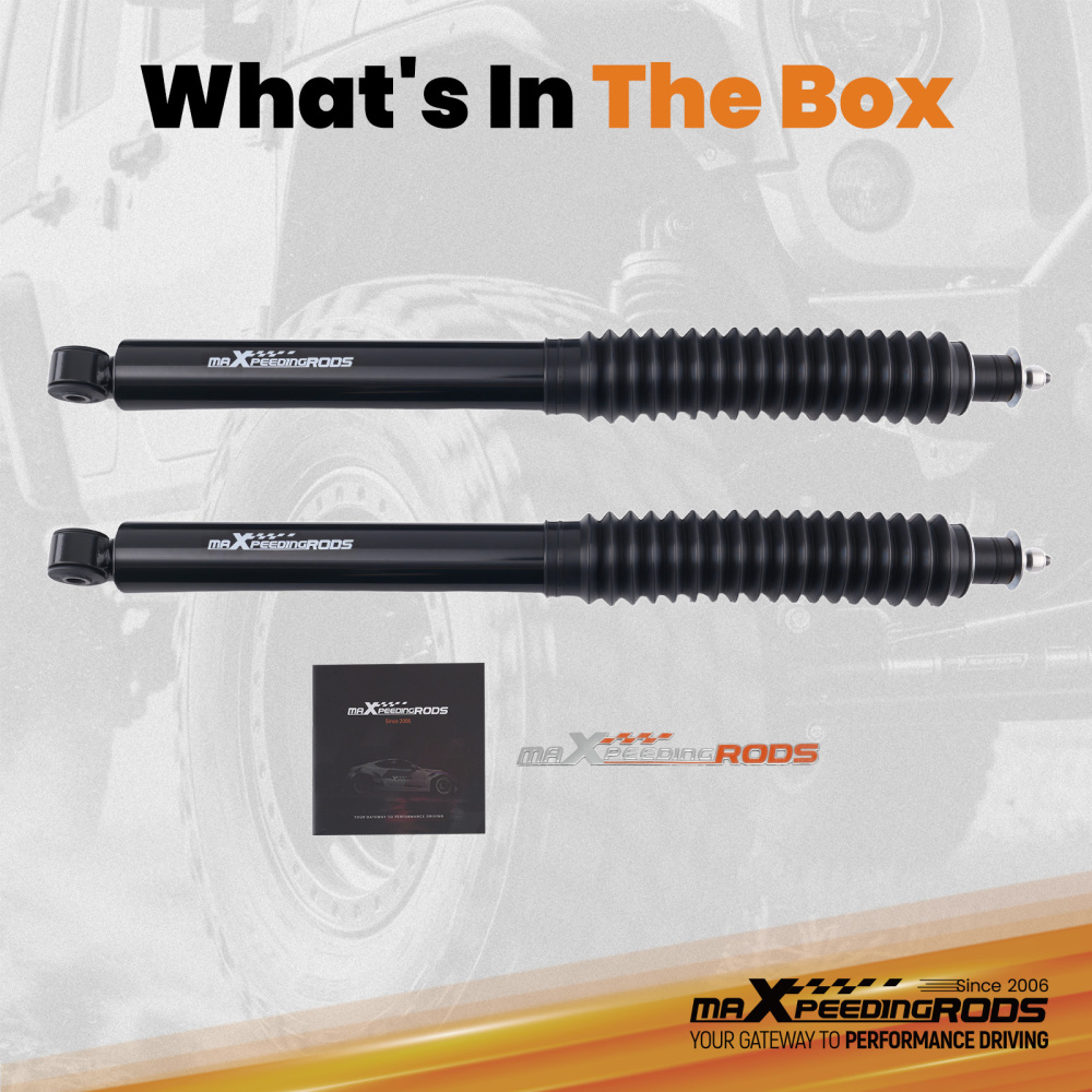 Front Lift G1 Shock compatible for Jeep Wrangler JK/JKU 4WD 2007-2018 0.5-2.5 Nitrogen