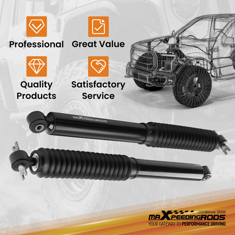 Rear Shock Absorber compatible for Jeep Wrangler JK 2WD/4WD 2007-2010 0-3 Lift Height