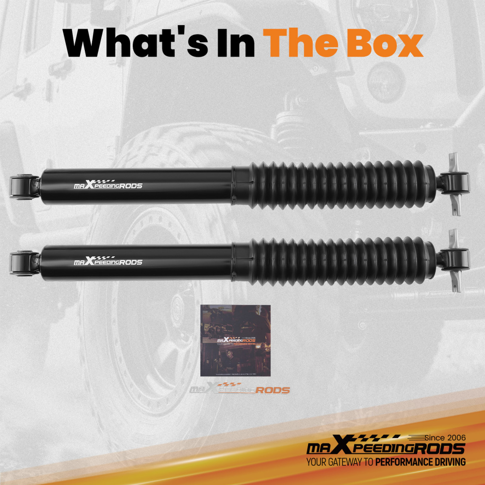 Rear Shock Absorber compatible for Jeep Wrangler JK 2WD/4WD 2007-2010 0-3 Lift Height
