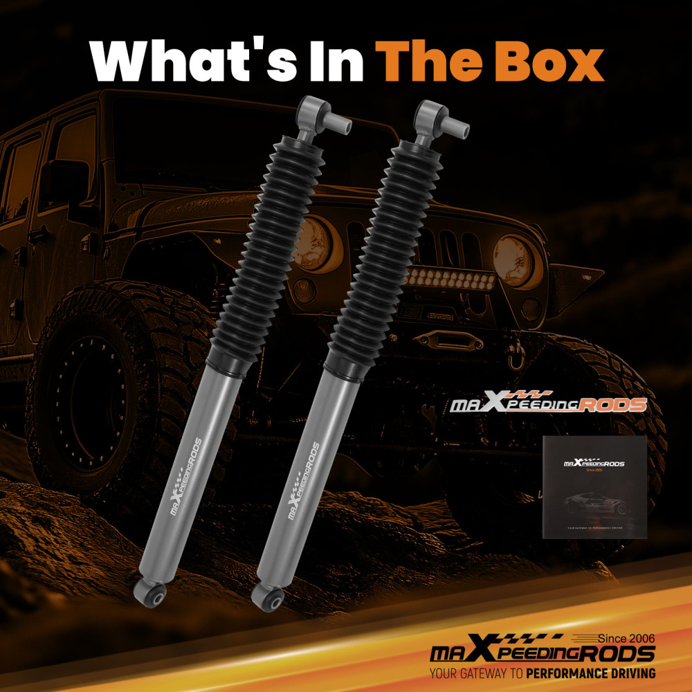 2-3.5 Front Lift Shock compatible for Jeep Wrangler JL 2018-2025 710mm Gas Charged