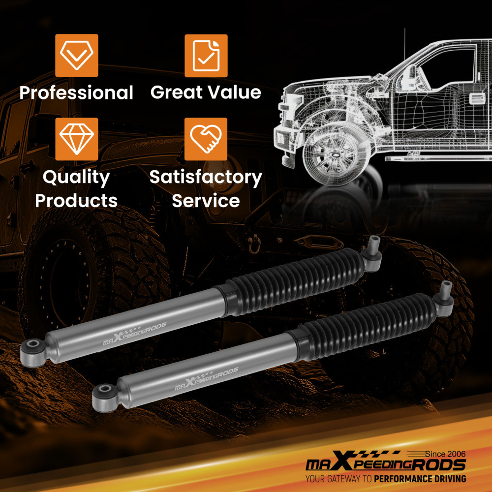 2-3.5 Front Lift Shock compatible for Jeep Wrangler JL 2018-2025 710mm Gas Charged