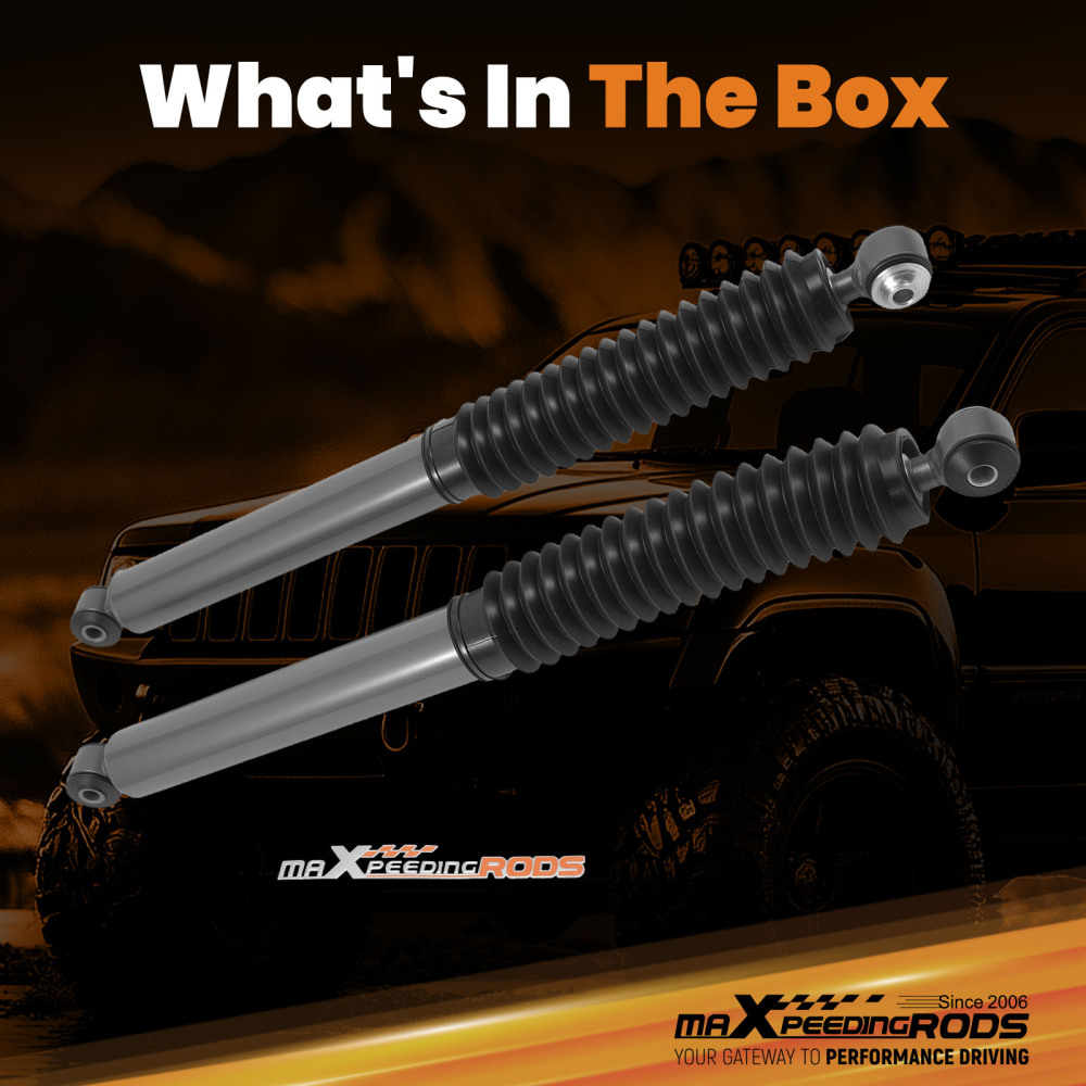 3-4 Lift Rear Shock Kit compatible for Jeep Grand Cherokee 1999-2004 2WD 4WD Off Road